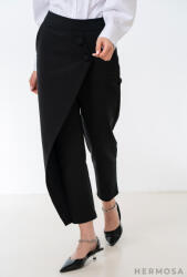 Hermosa Pantaloni Lorya Conici din Tercot Elastic cu Efect de Fustă - 38