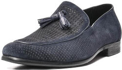 Caribu Pantofi piele naturala velur, QRF416171-1, bleumarin - 41 EU