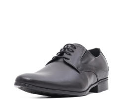 Leofex Pantofi barbati eleganti, piele naturala, 690 N, negru - 42 EU