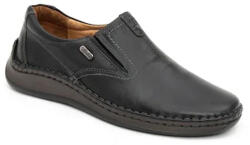 Leofex Pantofi barbati casual negri, piele naturala, LFX 919 - 39 EU