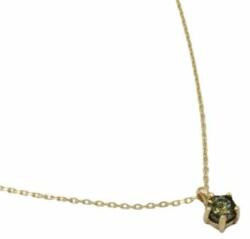 Aczél Ékszerüzlet és Zálogház Új arany nyaklánc smaragd köves medállal szettben (A2-29120)