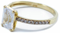 Ékszershop Sárga arany női szoliter gyűrű (1273943)