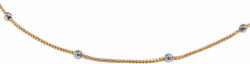 Ékszershop Bicolor vésett bogyós arany nyaklánc (1260954)