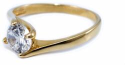 Ékszershop Köves szoliter arany eljegyzési gyűrű (SZ26) - ekszershop - 161 500 Ft