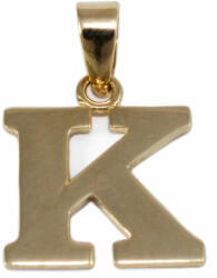 Ékszershop Fényes "K" betű arany medál (1269513)