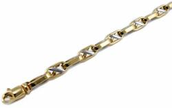 Ékszershop Bicolor barakka jellegű arany karlánc (LM-9) - ekszershop - 511 290 Ft