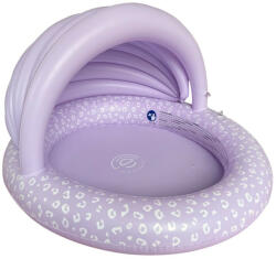 Swim Essentials gyerek medence kupolával 100 cm - Lila Leopard (2023SE505)