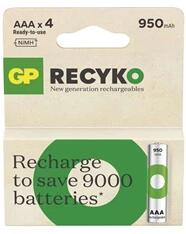 GP Batteries GP ReCyko NiMH Akkumulátor HR03 (AAA) 950mAh 4db (B25114) - bestbyte