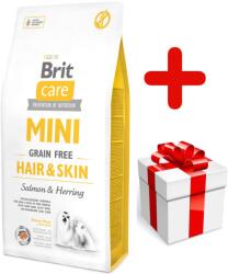 Brit Care Mini Grain-Free Hair & Skin 7kg+ o surpriză pentru câinele tău GRATUIT!