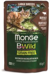 Monge BWild Grain Free nedvestáp nagytestű macskáknak - bölény zöldségekkel 85 g