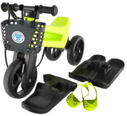 FunnyWheels Bicicleta fara pedale Funny Wheels Rider YETTI SUPERPACK 3 in 1 Lime/Black - babyneeds
