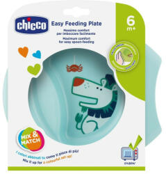 Chicco Easy Feeding csúszásmentes tányér kék