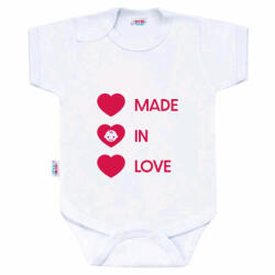 NEW BABY Body nyomtatással New Baby MADE IN LOVE - babamarket