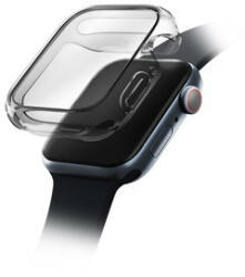 Uniq Garde Hybrid Apple Watch 45mm tok, tempered kijelző fóliával, fekete-átlátszó (UNIQ-45MM-GARSMK) - speedshop