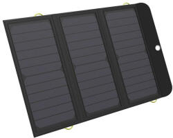 Sandberg Hordozható akkumulátor, Solar Charger 21W 2xUSB+USB-C - pixelrodeo