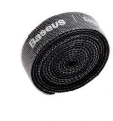 BASEUS ORGANIZATOR cabluri tip Velcro Baseus Colourful Circle, 1m, negru ACMGT-E01 - 6953156293441 (ACMGT-E01)