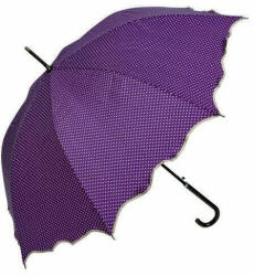 Clayre & Eef Pöttyös esernyő hullámos szélű, átmérő 98cm, lila (ZV-872__898____4349)