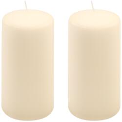 Nexos Gyertyakészlet oszlopszerű 15 cm Ø 7, 5 cm 2 db krémszínű (DK47121_SL02)
