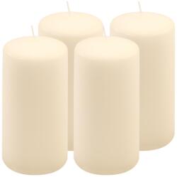 Nexos Gyertyakészlet oszlopszerű 15 cm Ø 7, 5 cm 4 db krémszínű (DK47121_SL04)
