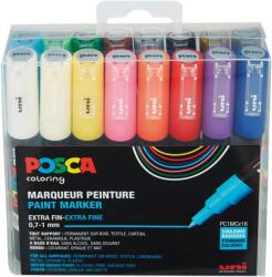 uni Uni Posca PC-1MC 0.7-1mm Jelölőmarker készlet - Vegyes színek (16 db / csomag) (186716) (186716)