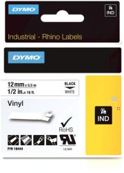 DYMO Rhino Band Vinyl 12mmx5.5m schwarz->weiß (18444) (18444)