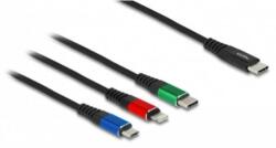 Delock USB-C Ladekabel 3 in 1 Lightning/Micro USB/USB-C 1m (86596) (86596)