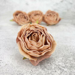  Százlevelű rózsa fej - vintage barna 4db/csomag (8282VBAR) - pepita - 2 210 Ft