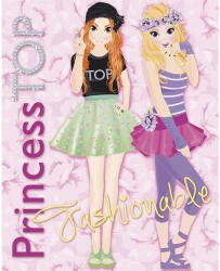 Napraforgó Könyvkiadó Princess TOP: Fashionable - caiet cu abțibilduri (9789634456315) Carte de colorat