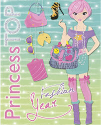 Napraforgó Könyvkiadó Princess TOP: Fashion Year - caiet cu abțibilduri (9789634456308)