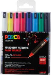 uni Uni Posca PC-1MR Filctoll készlet - Vegyes színek (8 db / csomag) (181708) (181708)