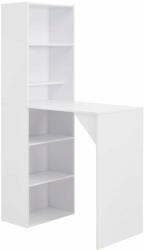 vidaXL fehér bárasztal szekrénnyel 115 x 59 x 200 cm (280227) - pepita