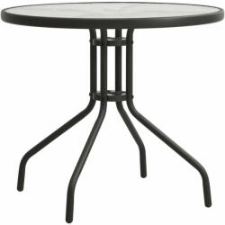  Antracitszürke acél bisztróasztal Ø70 cm (VD313089)