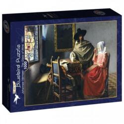 Bluebird Puzzle 1000 db-os Art by puzzle - Johannes Vermeer - The Glass of Wine 1661 (60322)