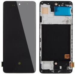  GH82-23774A Samsung Galaxy A51 OLED kijelző érintővel fekete kerettel előlap (GH82-23774A)