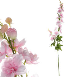 4-Home Floare artificială Delphinium roz deschis, 70 x 8 cm