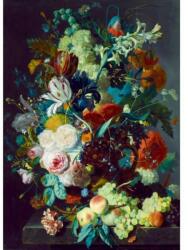 Bluebird Puzzle 60291 -Jan Van Huysum - Still Life with Flowers and Fruit, 1715 - 1000 db-os Art by puzzle (60291)