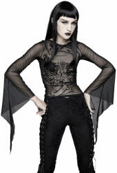 Devil fashion Дамска тениска с дълъг ръкав devil fashion - tt124