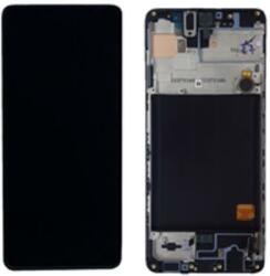 Samsung GH82-23774A Gyári Samsung Galaxy A51 OLED kijelző érintővel Fekete kerettel előlap (GH82-23774A)
