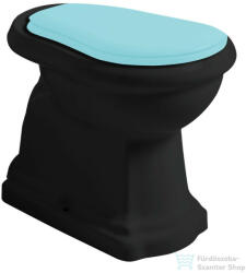 SAPHO KERASAN RETRO álló WC, hátsó kifolyású, 38, 5x45x59cm, matt fekete (101131) (101131) - furdoszoba-szaniter