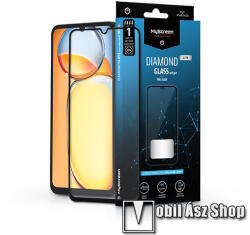 MyScreen DIAMOND GLASS LITE EDGE előlap védő karcálló edzett üveg - FEKETE - 9H, 0.33 mm, A teljes felületén tapad, a teljes kijelzőt védi - Xiaomi Redmi 13C / 13R / Poco C65