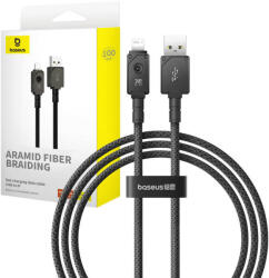 Baseus Cablu Incarcare Rapid USB la Lightning Baseus Explorer 2.4A 1m (negru) P10355802111-00