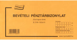  B. 318-102/a/v Bevételi Pénztár Bizonylat (ny27) - cartridge