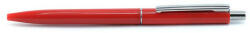 BLUERING Golyóstoll 0, 8mm, nyomógombos műanyag piros test, Bluering® Z3, írásszín piros (BR897633TAR) - cartridge