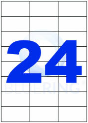 Etikett címke, 70x37mm, 100 lap, 24 címke/lap Bluering® (BRET128)