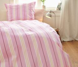 Tchibo Prémium pamut ágynemű, egyszemélyes méret, rózsaszín Fehér alapon, rózsaszín csíkos