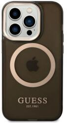 GUESS Husa Cover Guess Translucent MagSafe pentru iPhone 13 Pro Max Black - onmobile