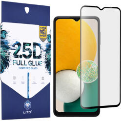 LITO Folie pentru Samsung Galaxy A13 5G / A04s / A04, Lito 2.5D FullGlue Glass, Black