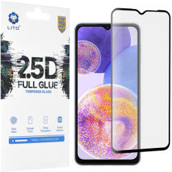LITO Folie pentru Samsung Galaxy A13 4G / M13 4G / A23 4G / A23 5G / F23 5G / M23 5G / M33 5G / F13, Lito 2.5D FullGlue Glass, Black