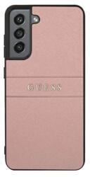 GUESS Husa Cover Guess Leather Saffiano pentru Samsung Galaxy S21 FE 5G Pink