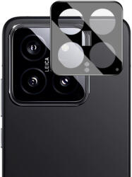 Techsuit Folie Camera pentru Xiaomi 14, Techsuit Full Camera Glass, Black